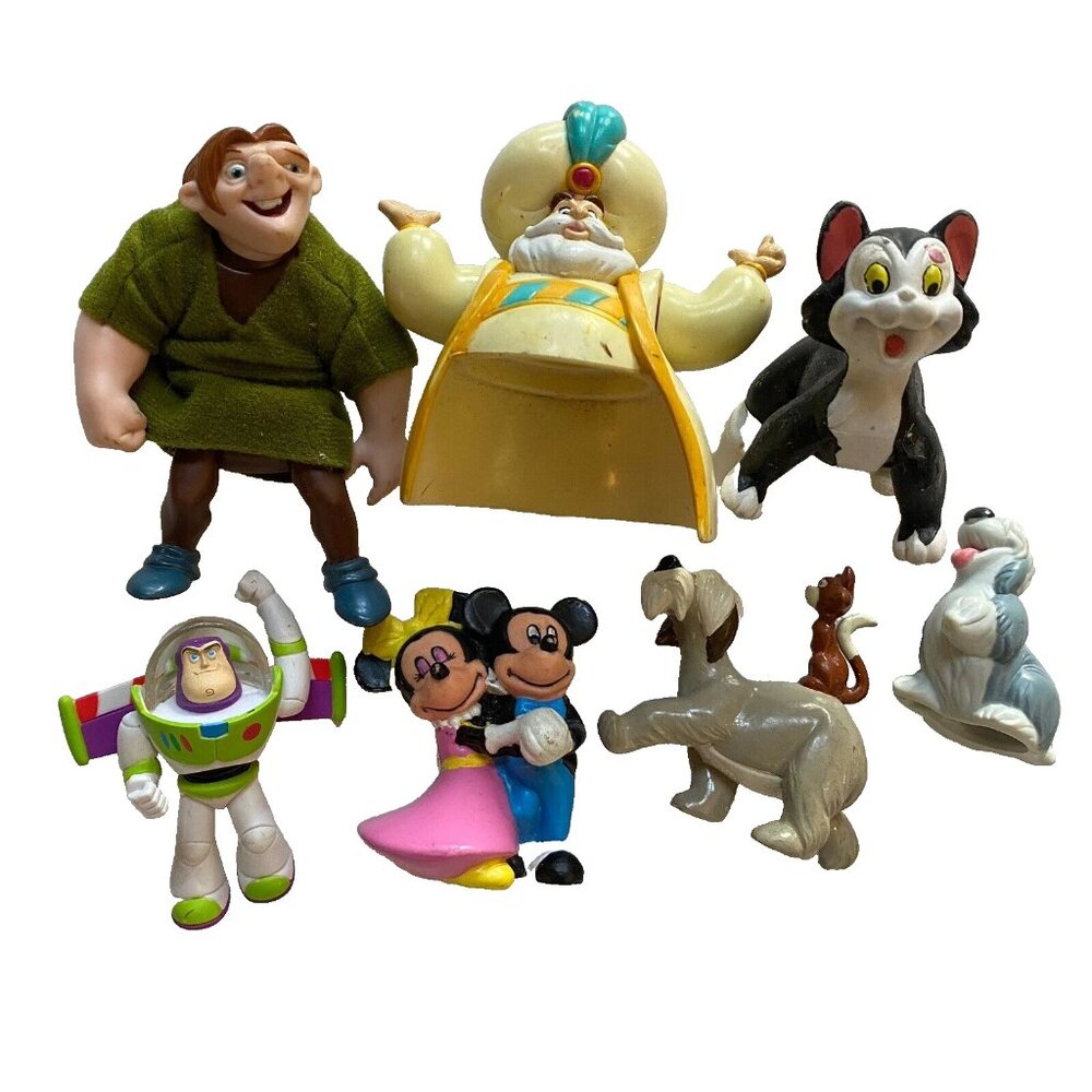 Disney PVC Toy Lot Mickey Minnie Buzz Quasimodo Lot 90s
